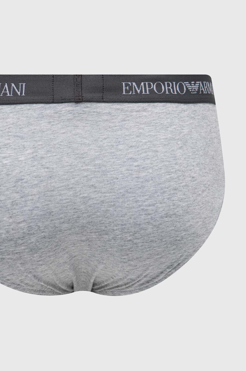 Emporio Armani Underwear Bombažne spodnjice 3-pack mornarsko modra barva - Pepit.si