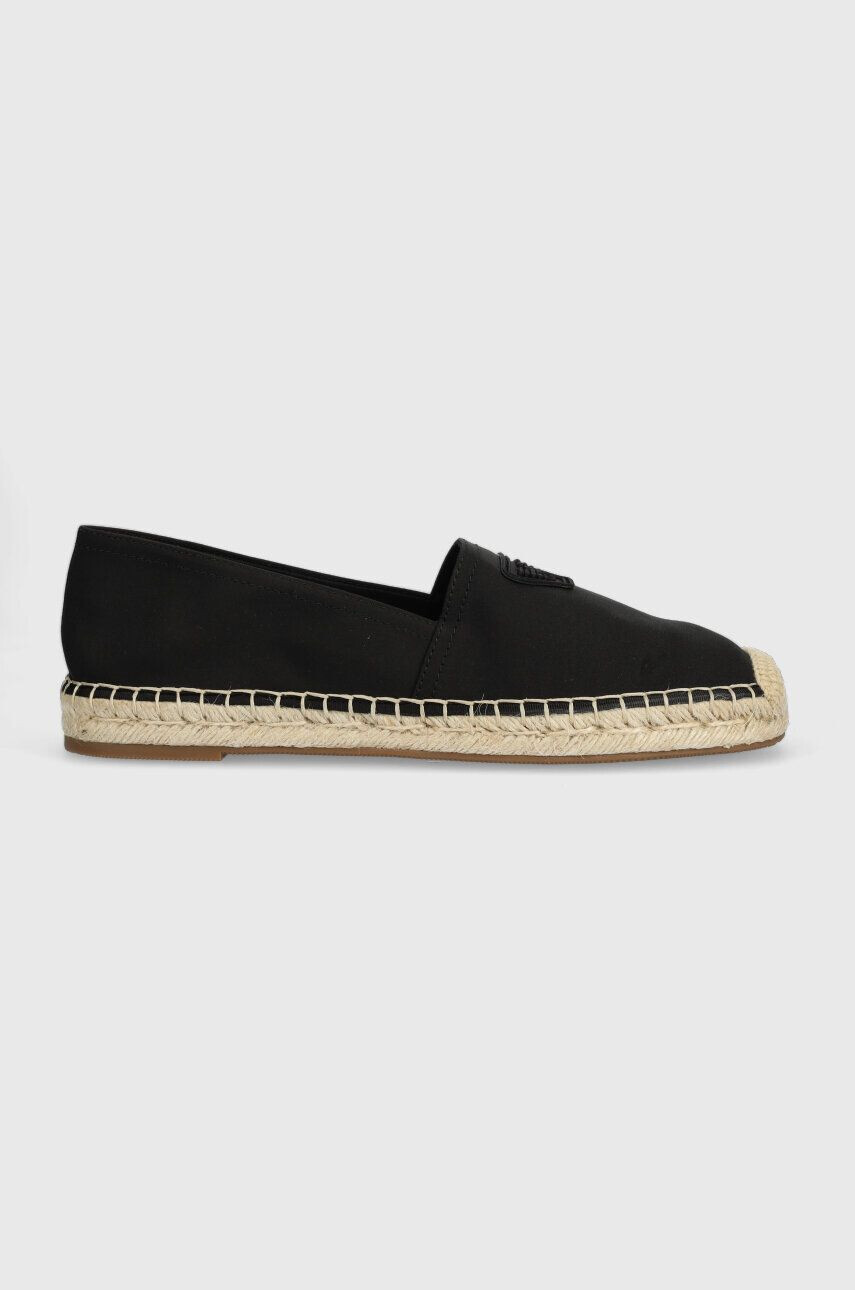 Emporio Armani Underwear Espadrile XVSS03 XN742 K001 črna barva - Pepit.si