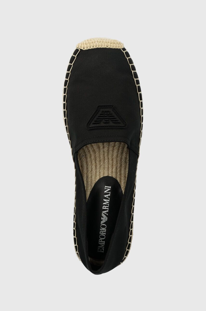 Emporio Armani Underwear Espadrile XVSS03 XN742 K001 črna barva - Pepit.si