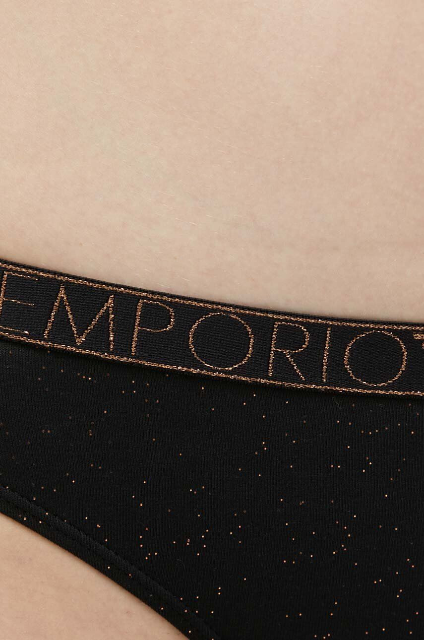 Emporio Armani Underwear Komplet modrček in spodnjice črna barva - Pepit.si