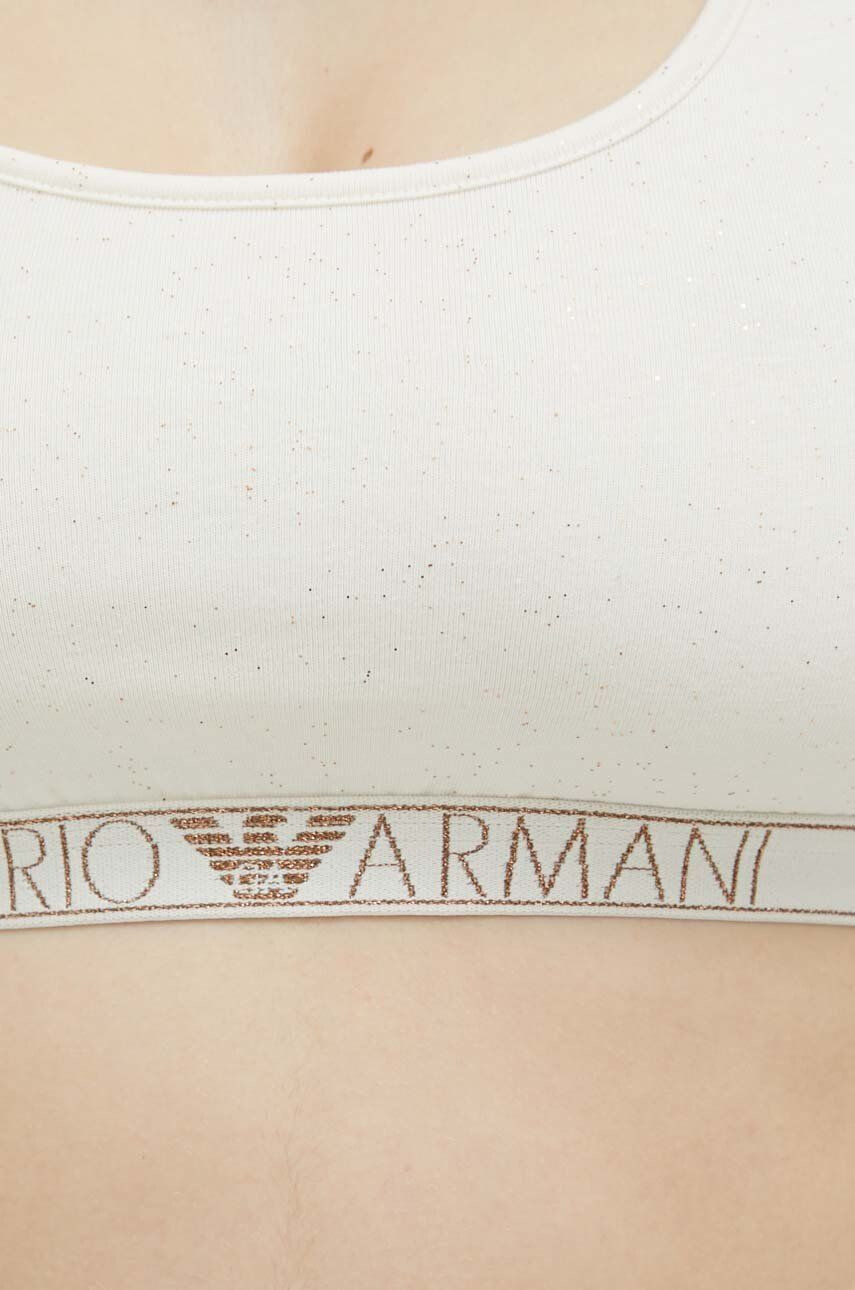 Emporio Armani Underwear Komplet modrček in spodnjice bež barva - Pepit.si