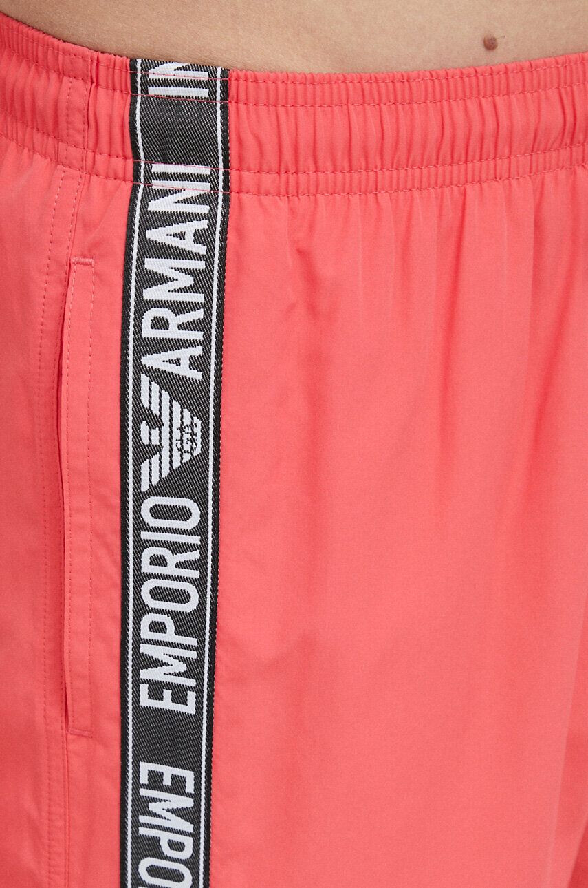 Emporio Armani Underwear Kopalne kratke hlače rdeča barva - Pepit.si