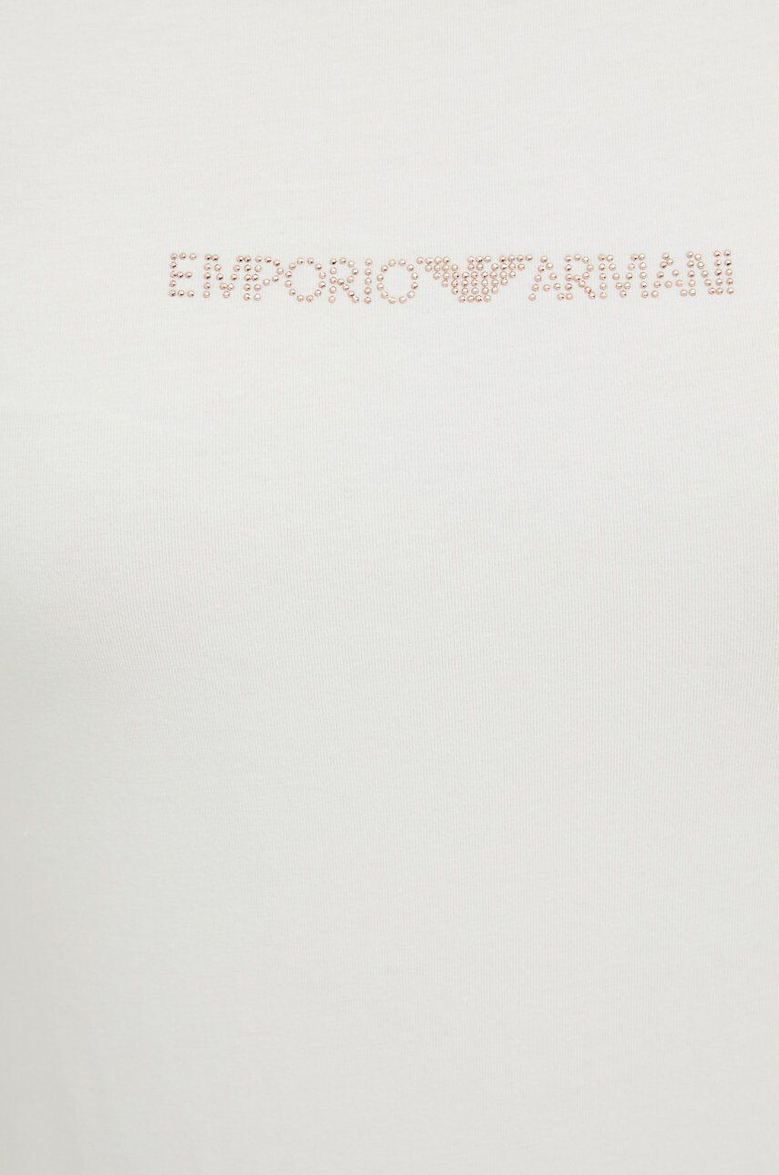 Emporio Armani Underwear Kratka majica ženski bež barva - Pepit.si