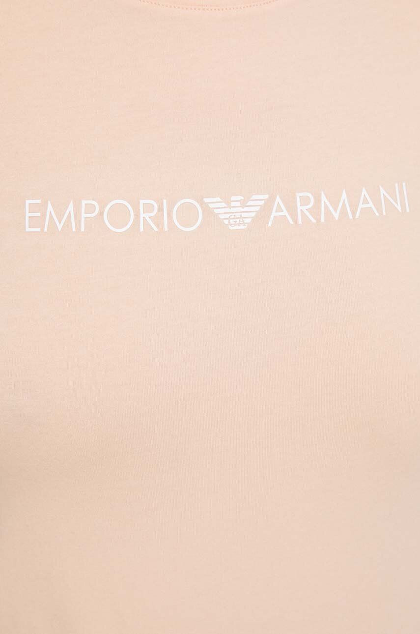 Emporio Armani Underwear Kratka majica ženski roza barva - Pepit.si