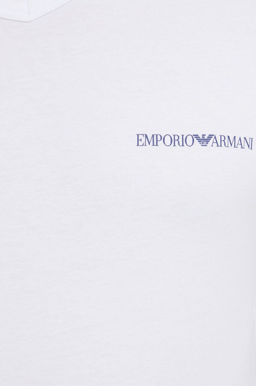 Emporio Armani Underwear Kratka majica moška bela barva - Pepit.si