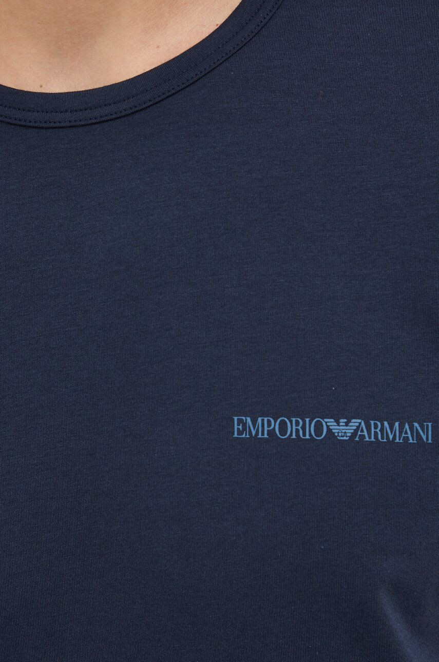 Emporio Armani Underwear Kratka majica moška mornarsko modra barva - Pepit.si