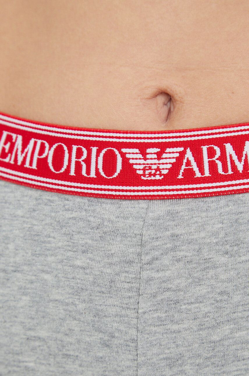 Emporio Armani Underwear Kratke hlače ženske siva barva - Pepit.si