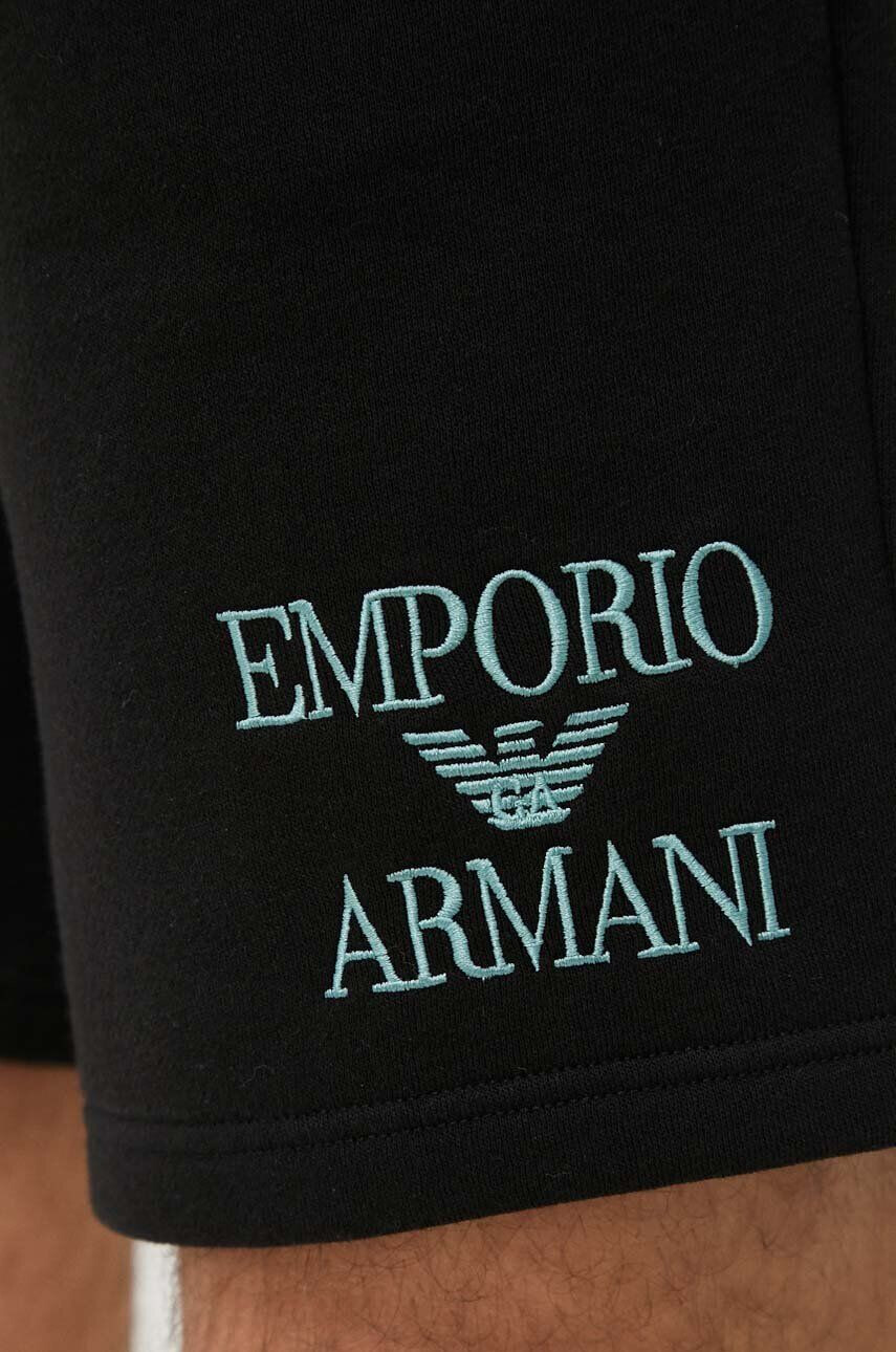 Emporio Armani Underwear Kratke hlače lounge črna barva - Pepit.si