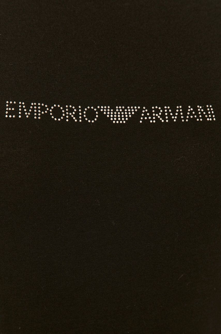 Emporio Armani Underwear Majica lounge črna barva - Pepit.si