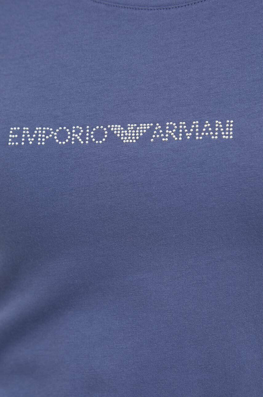 Emporio Armani Underwear Majica lounge mornarsko modra barva - Pepit.si