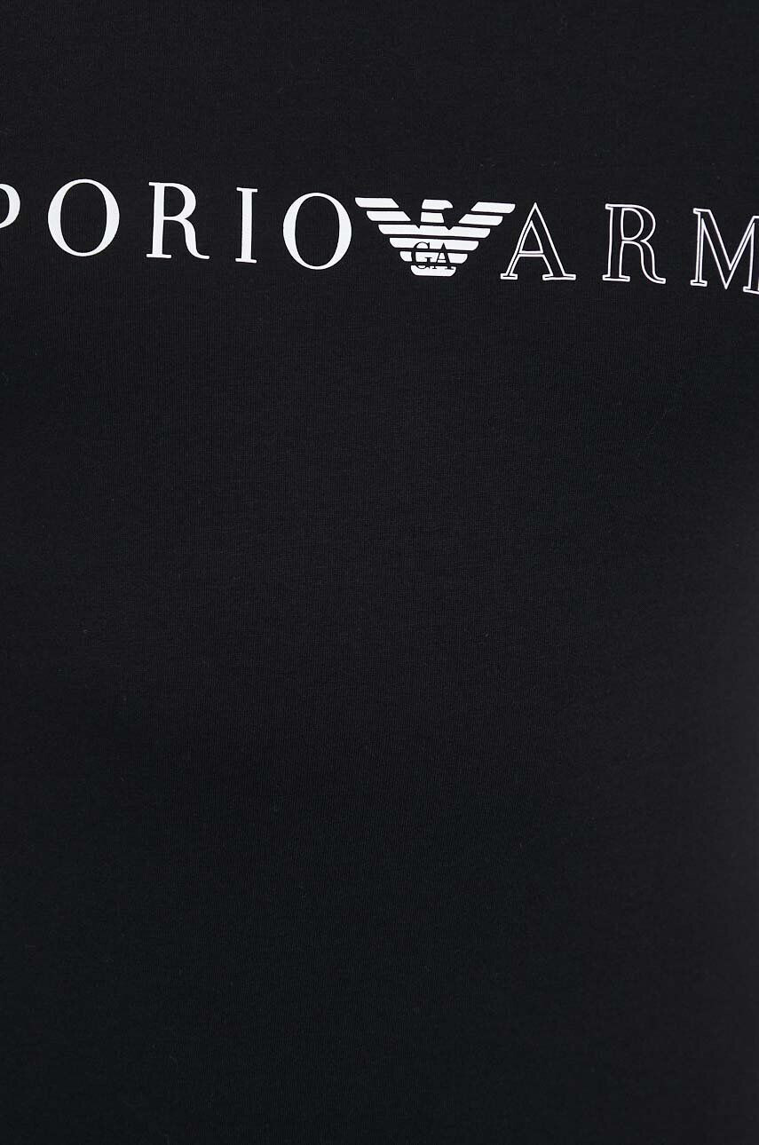 Emporio Armani Underwear Majica lounge črna barva - Pepit.si