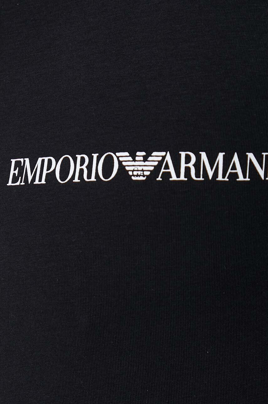 Emporio Armani Underwear Majica lounge 2-pack črna barva - Pepit.si