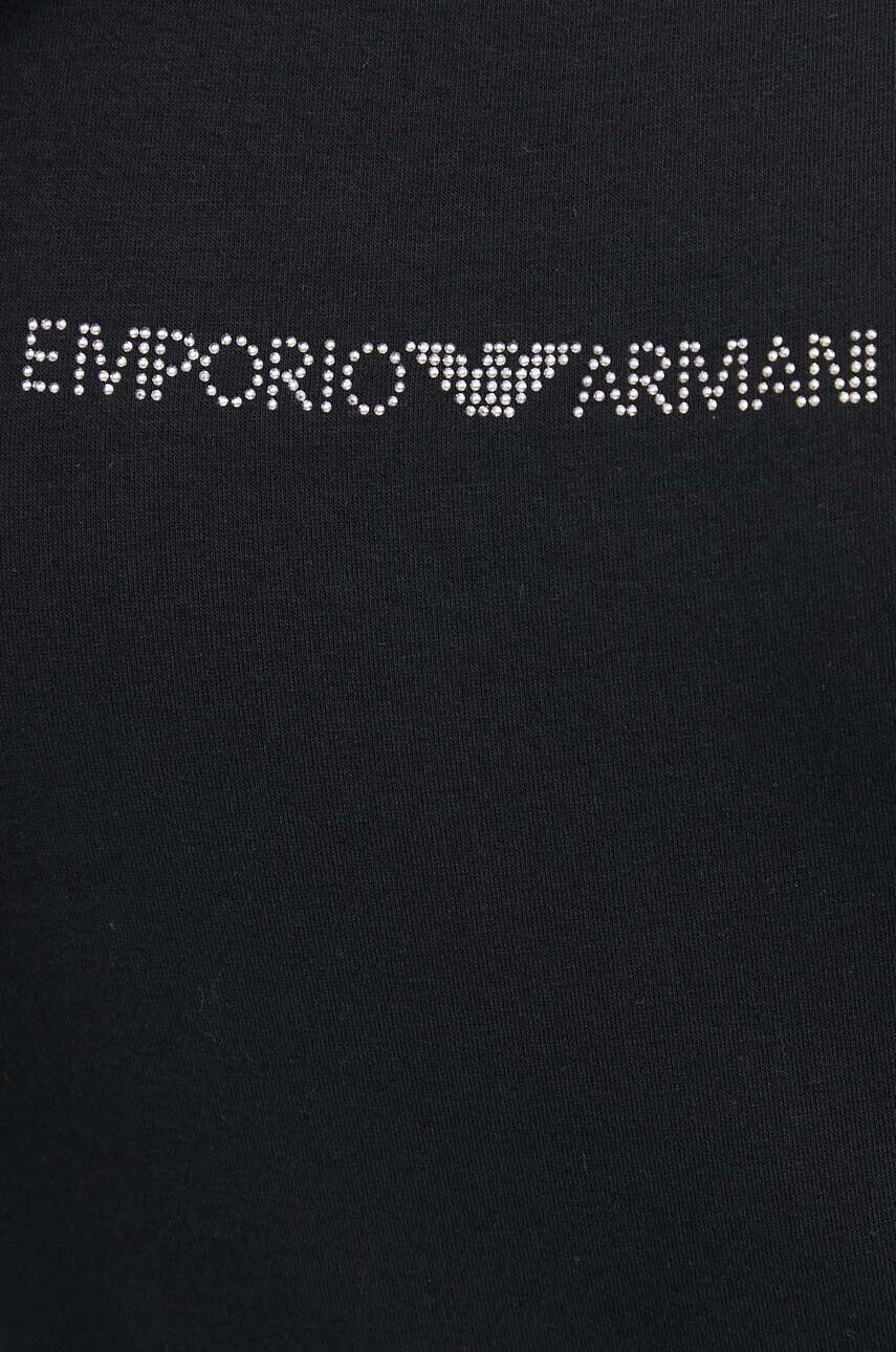 Emporio Armani Underwear Majica lounge črna barva - Pepit.si