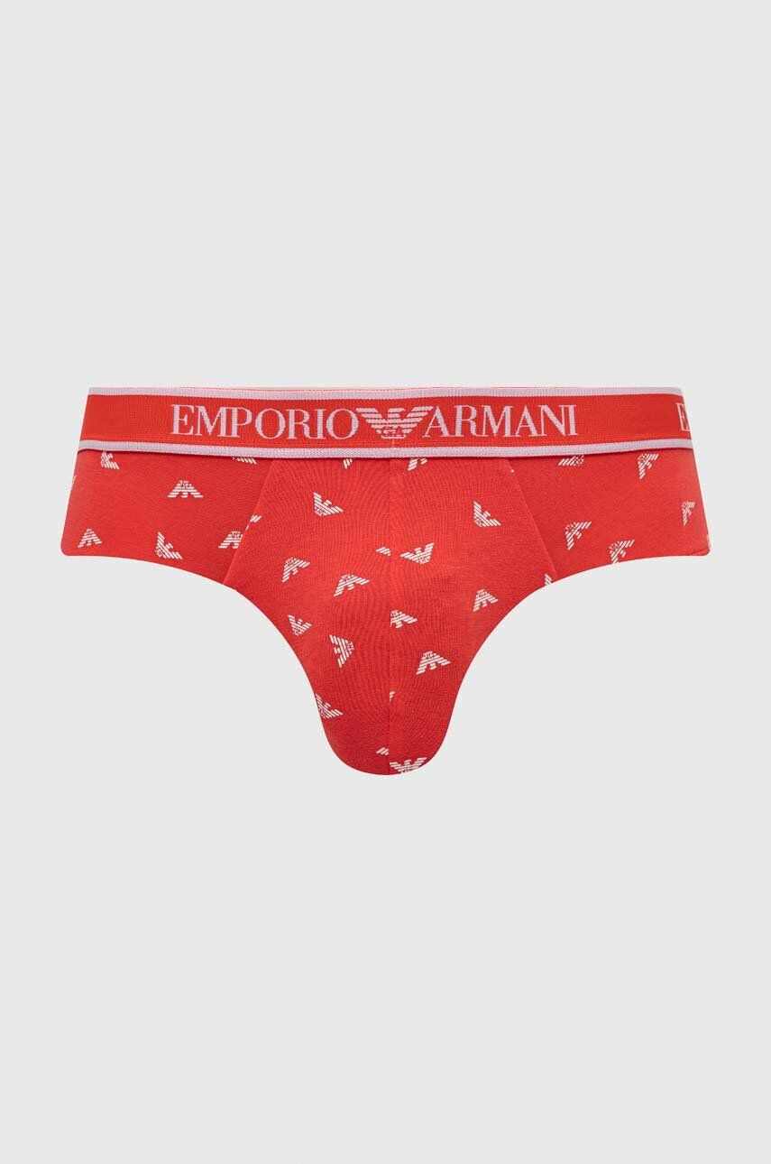 Emporio Armani Underwear Moške spodnjice 3-pack moški rdeča barva - Pepit.si