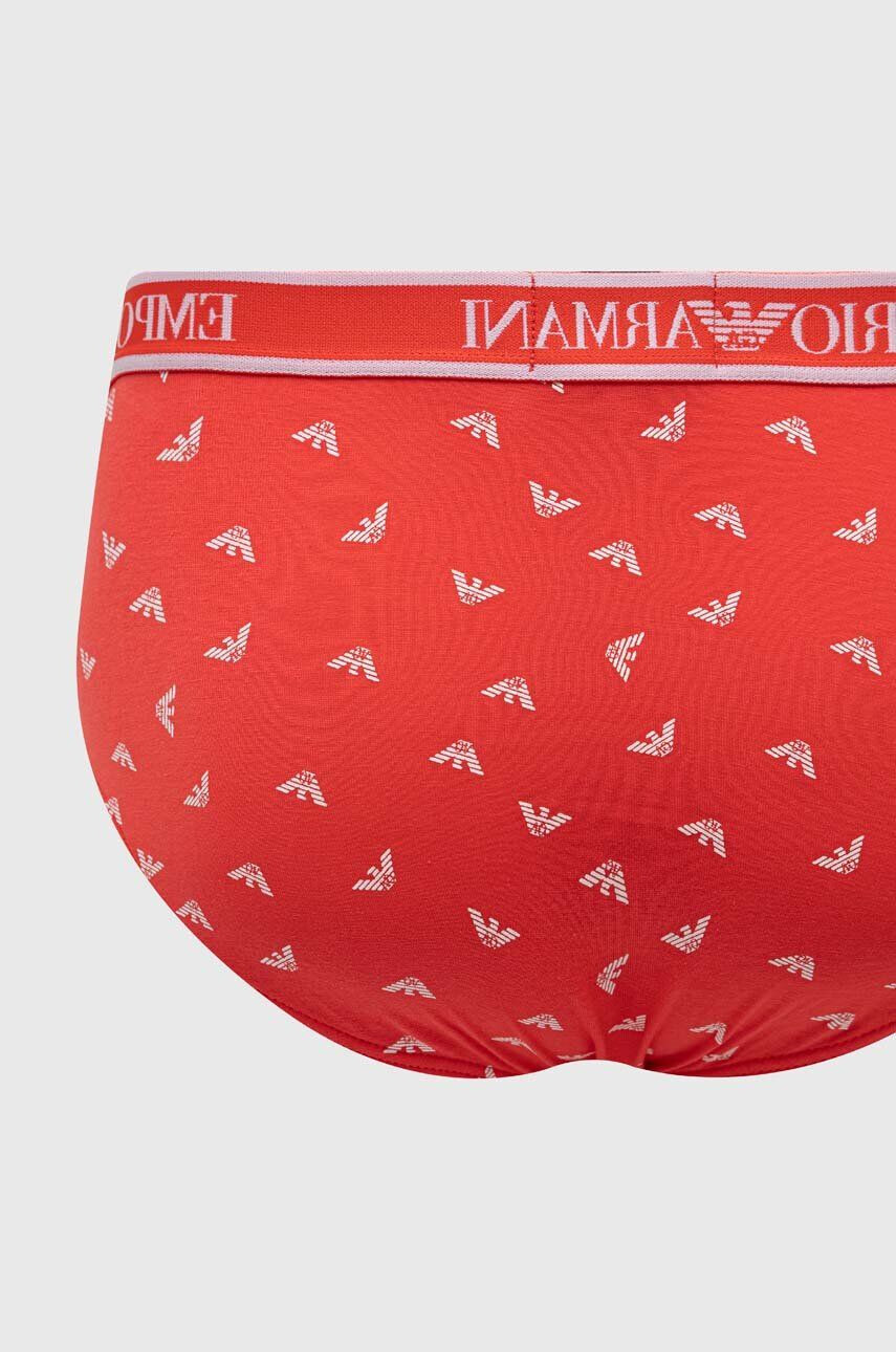 Emporio Armani Underwear Moške spodnjice 3-pack moški rdeča barva - Pepit.si