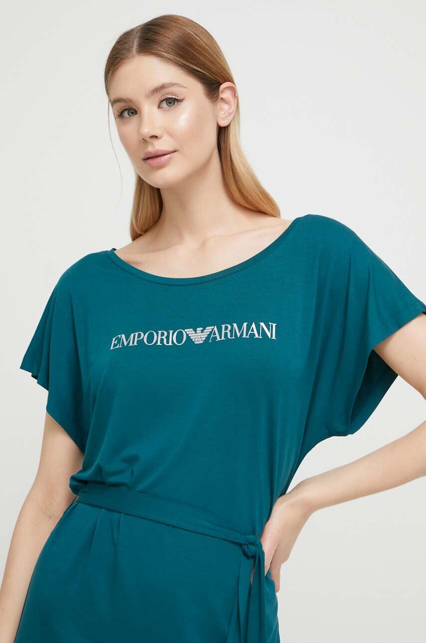 Emporio Armani Underwear Obleka za na plažo zelena barva - Pepit.si