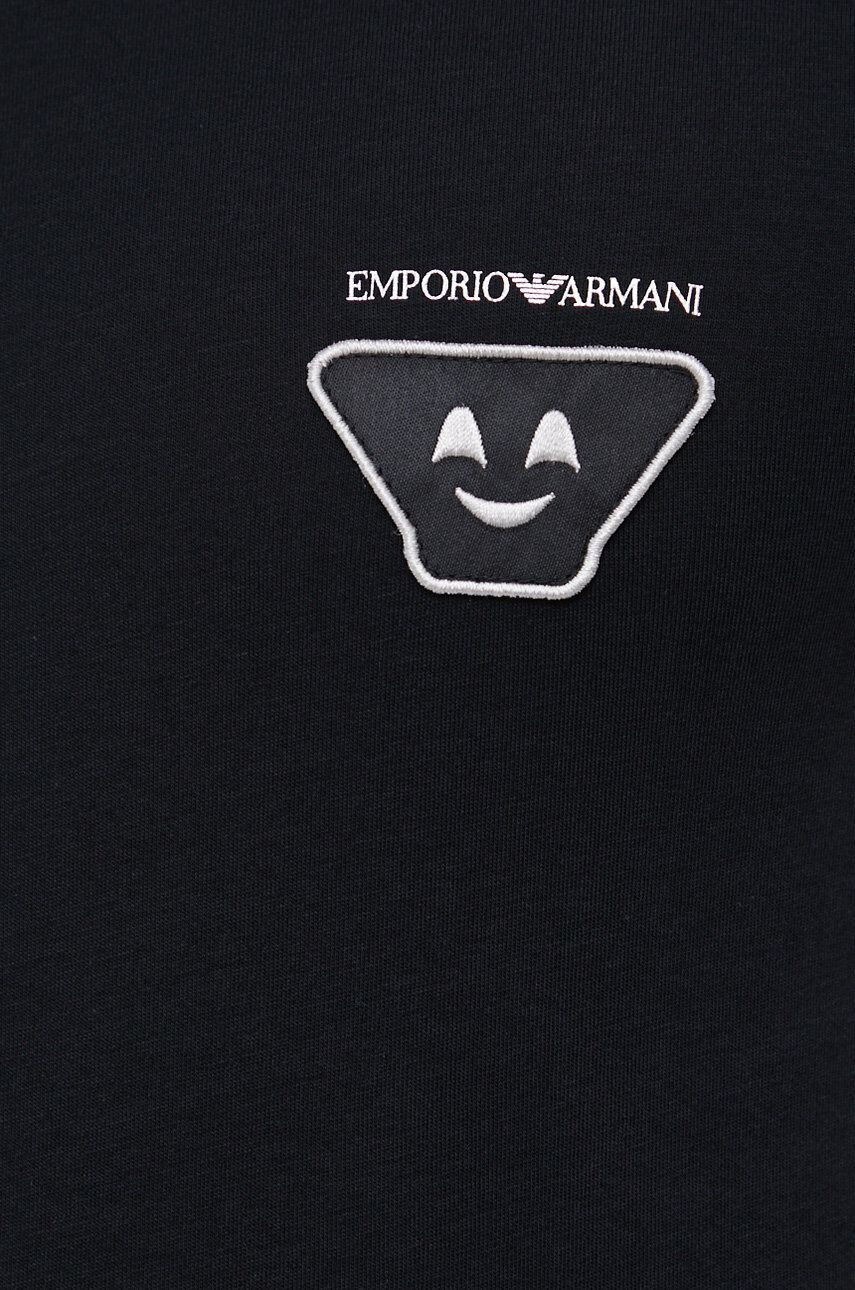 Emporio Armani Underwear Pižama moška črna barva - Pepit.si