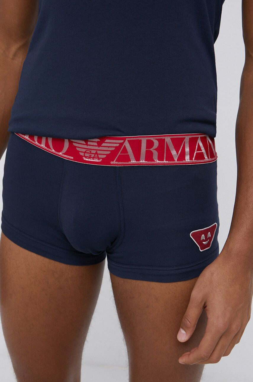 Emporio Armani Underwear Pižama moška mornarsko modra barva - Pepit.si