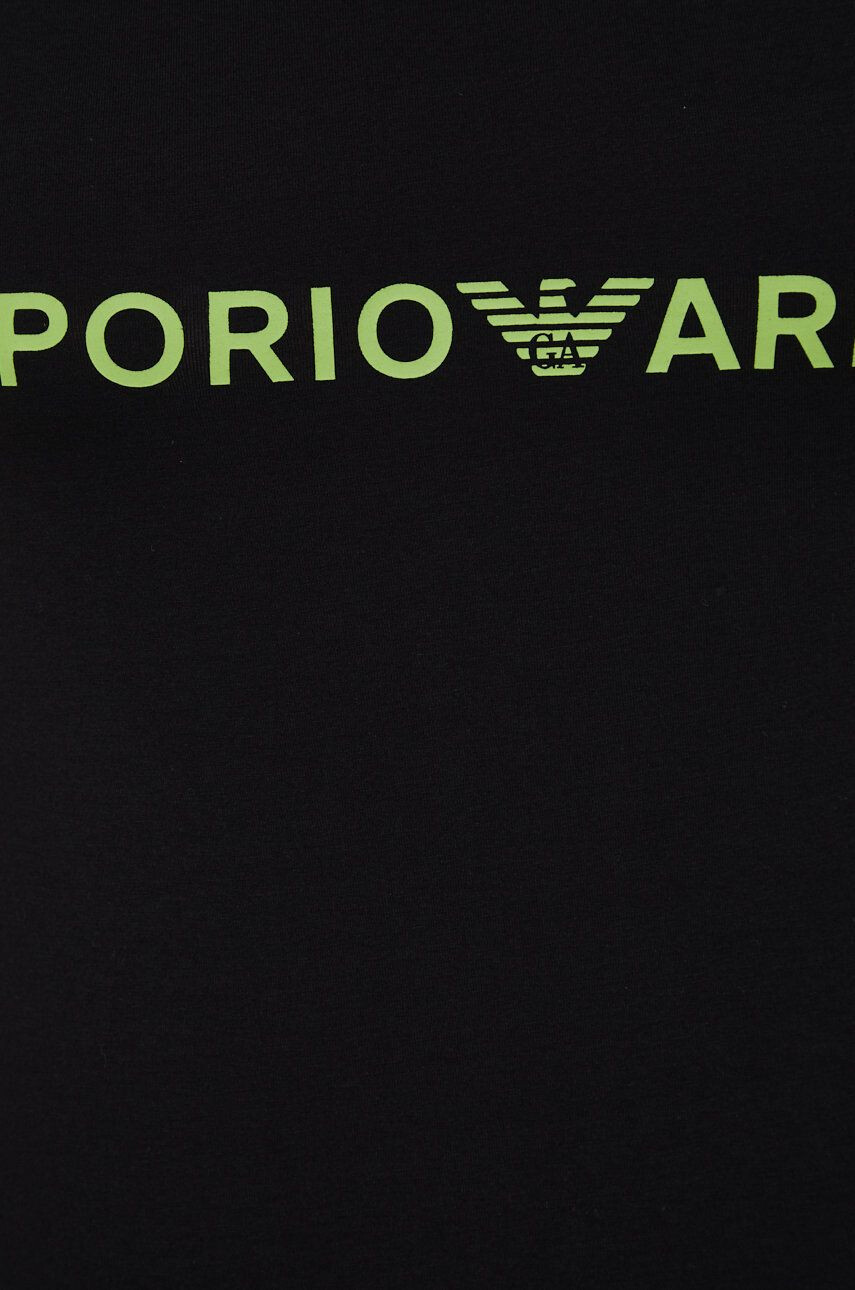 Emporio Armani Underwear Pižama moška črna barva - Pepit.si