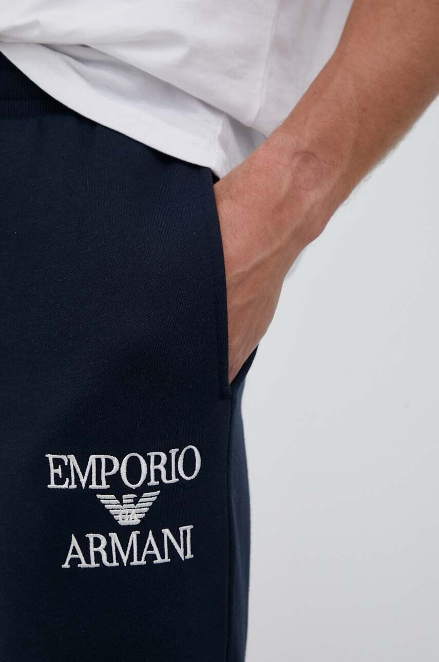 Emporio Armani Underwear Spodnji del trenirke mornarsko modra barva - Pepit.si