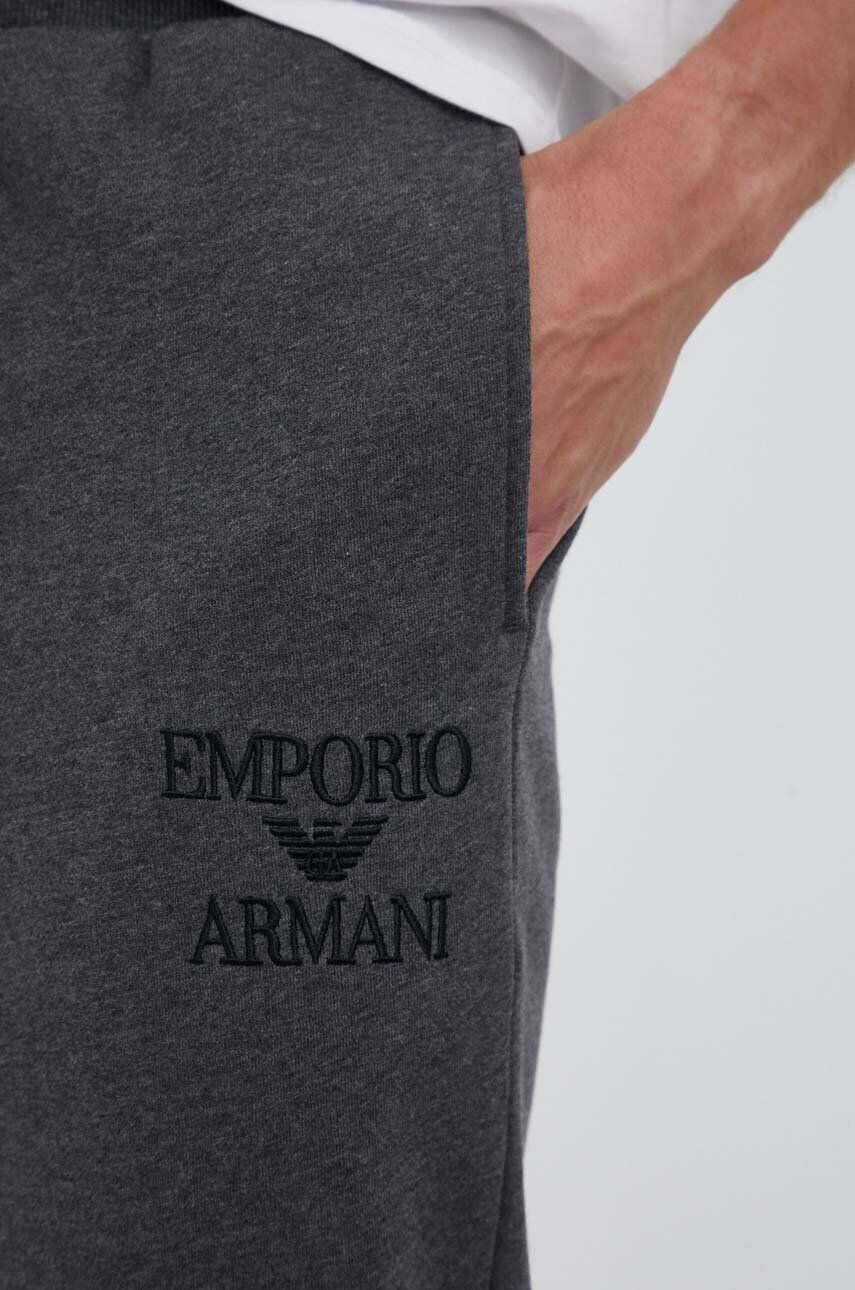 Emporio Armani Underwear Spodnji del trenirke siva barva - Pepit.si