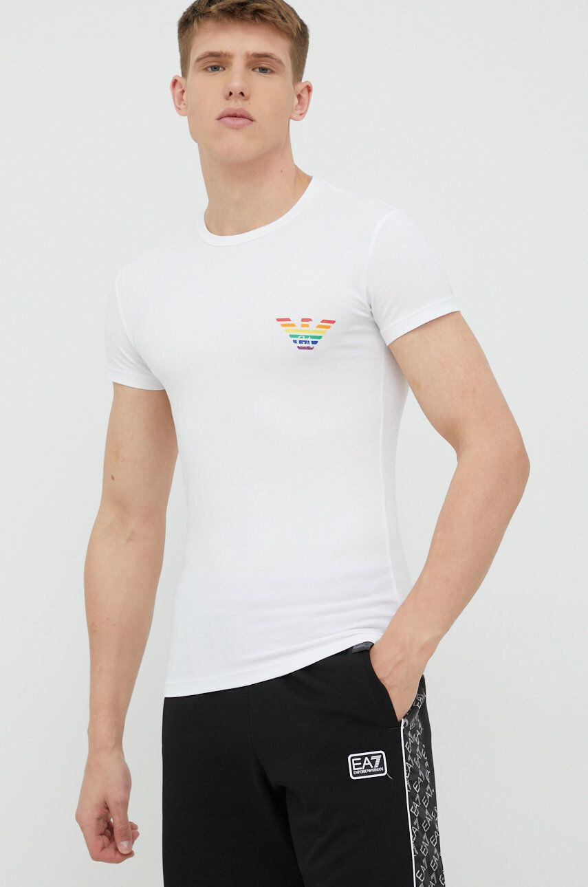 Emporio Armani Underwear T-shirt moški bela barva - Pepit.si