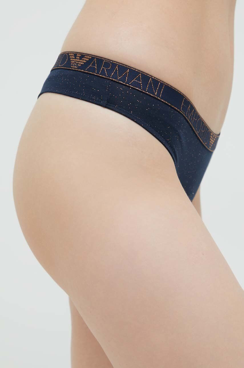 Emporio Armani Underwear Tangice mornarsko modra barva - Pepit.si