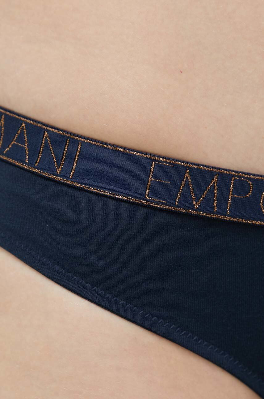 Emporio Armani Underwear Tangice mornarsko modra barva - Pepit.si