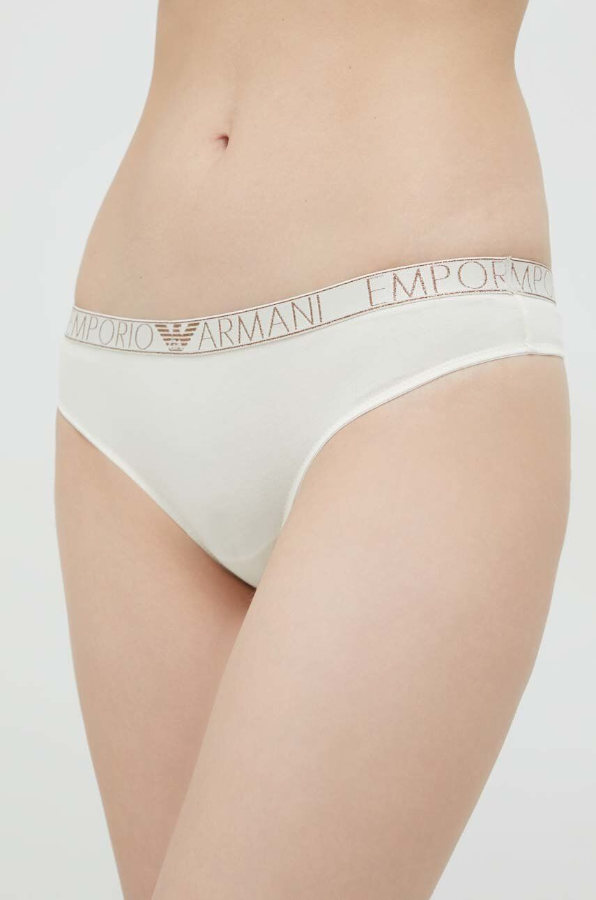 Emporio Armani Underwear Tangice bež barva - Pepit.si