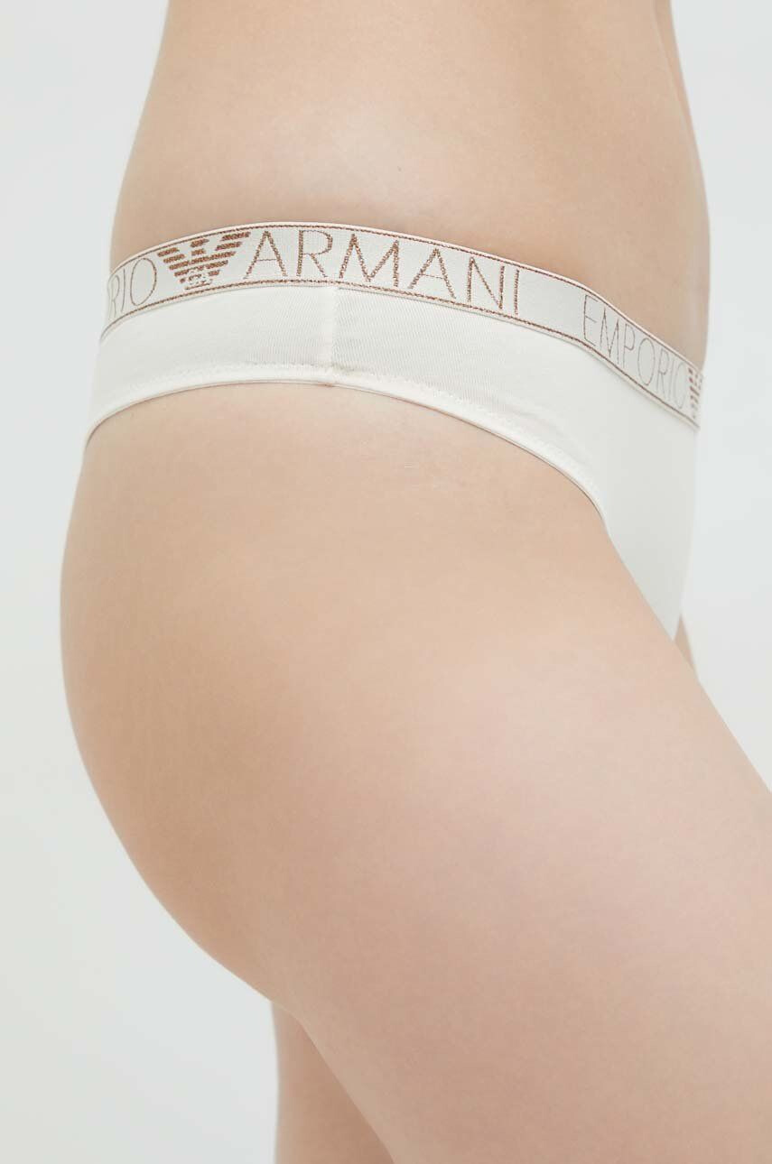 Emporio Armani Underwear Tangice bež barva - Pepit.si