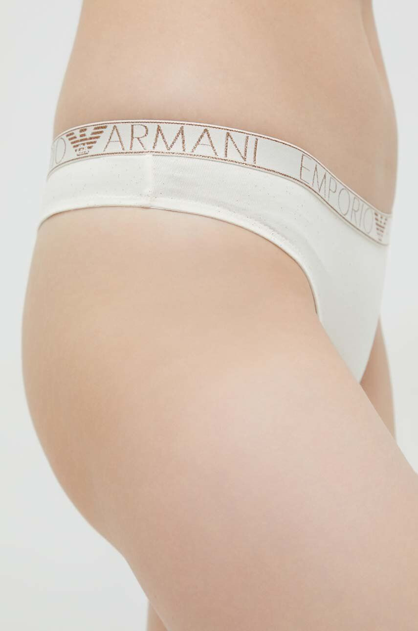 Emporio Armani Underwear Tangice bež barva - Pepit.si