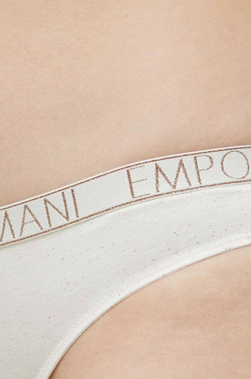 Emporio Armani Underwear Tangice bež barva - Pepit.si