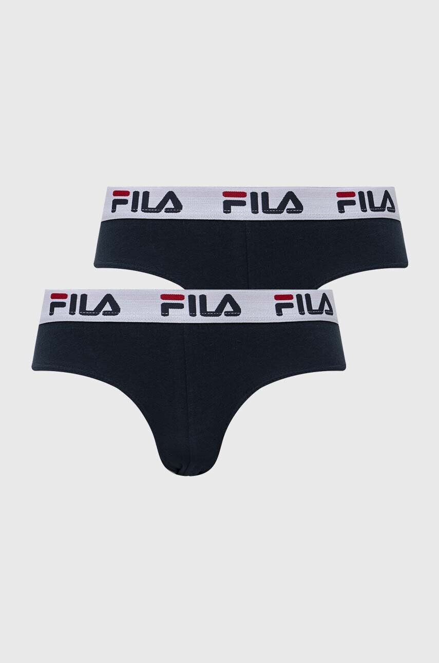 Fila Moške spodnjice 2-pack moški črna barva - Pepit.si