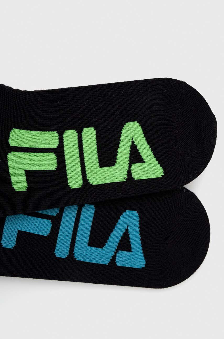 Fila Nogavice 2-pack ženski črna barva - Pepit.si