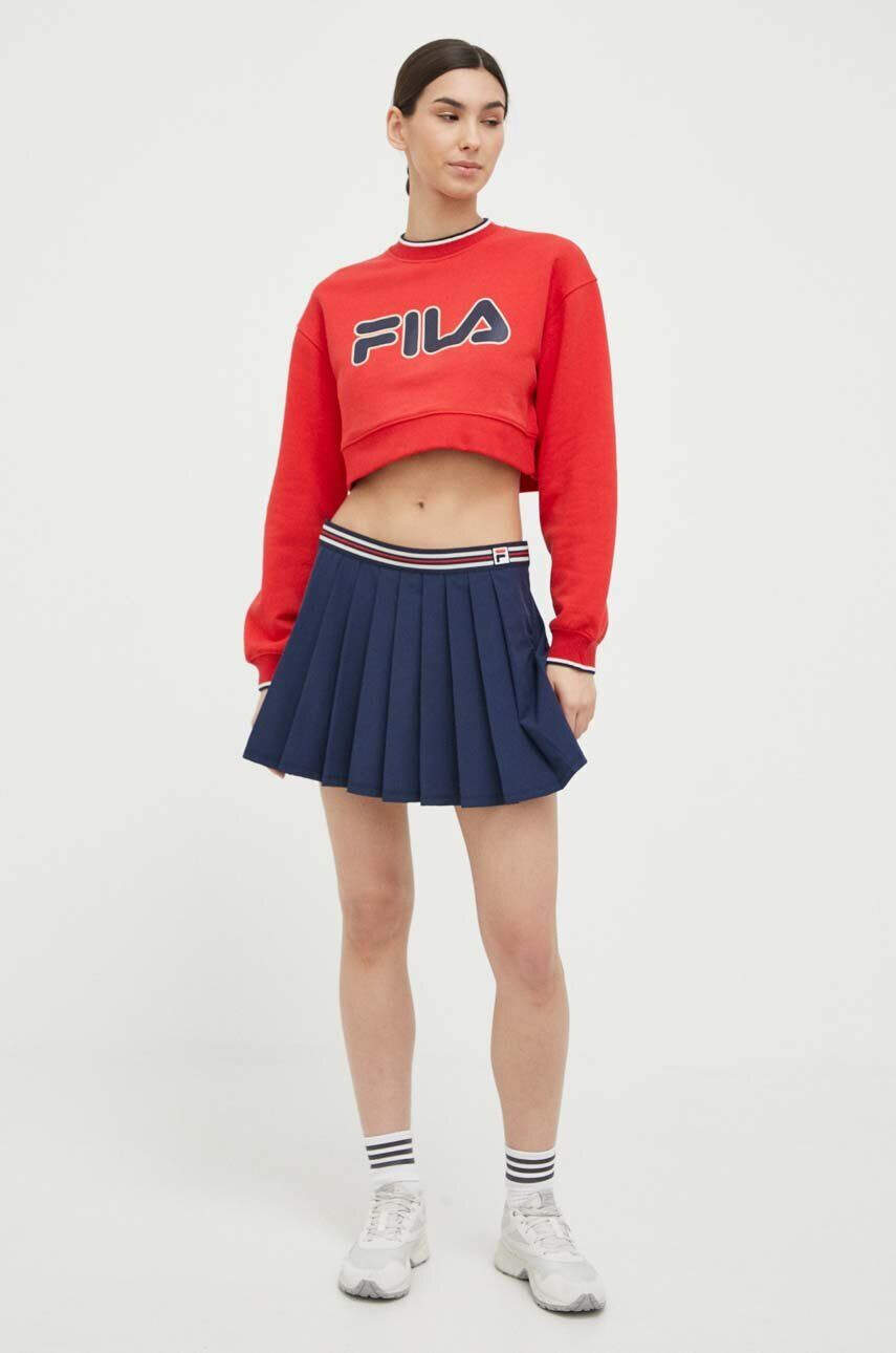 Fila Pulover x Hailey Bieber ženski rdeča barva - Pepit.si