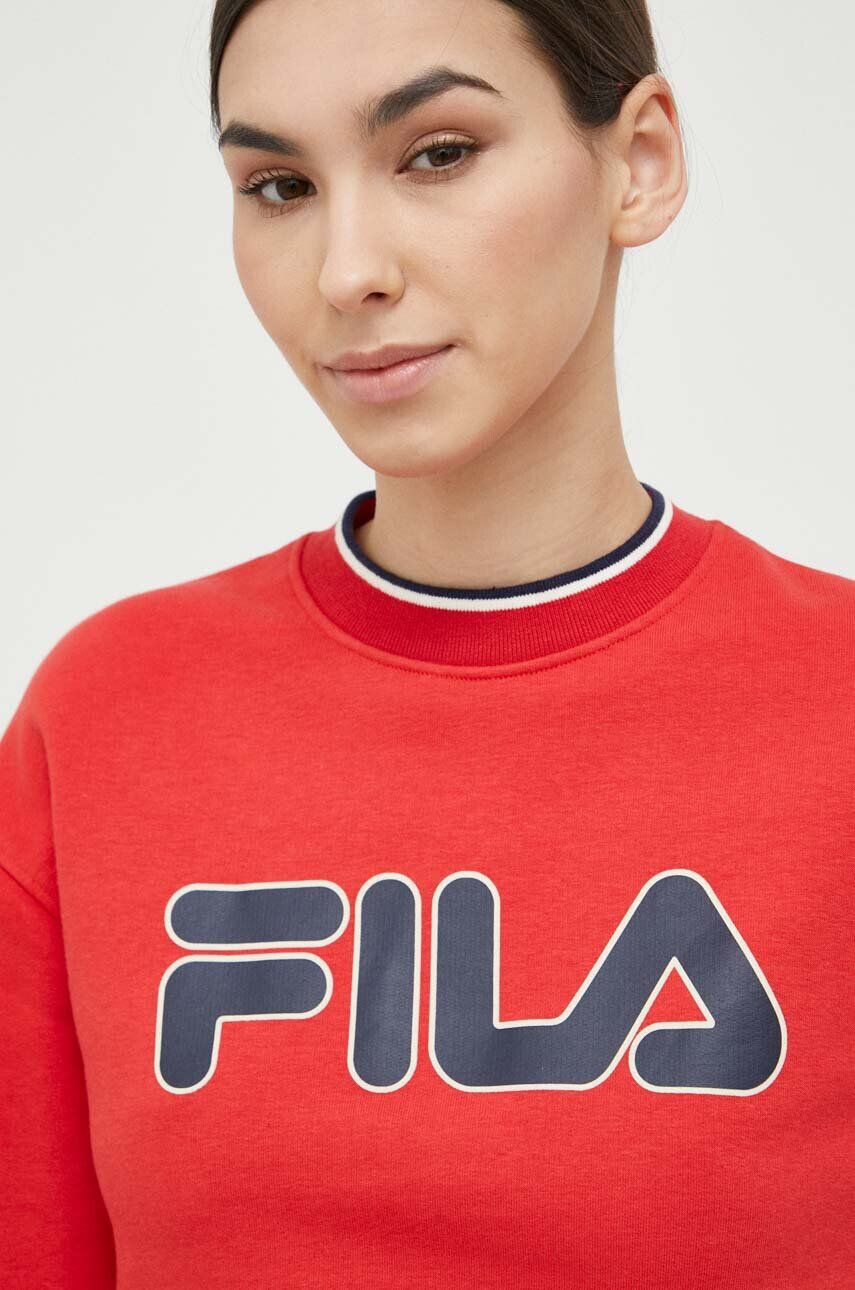 Fila Pulover x Hailey Bieber ženski rdeča barva - Pepit.si