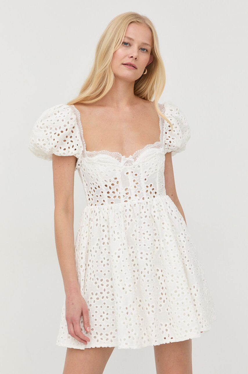 For Love & Lemons Lanena obleka - Pepit.si