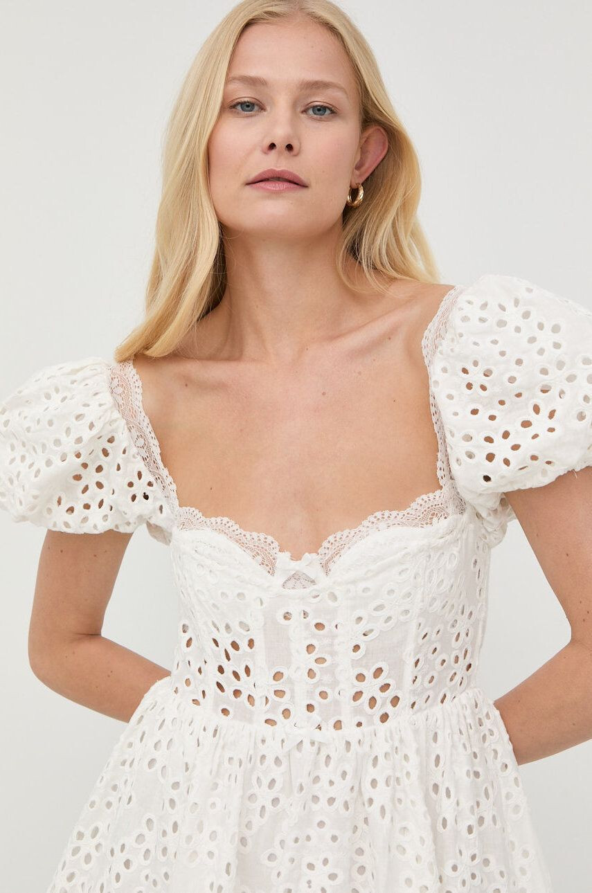 For Love & Lemons Lanena obleka - Pepit.si