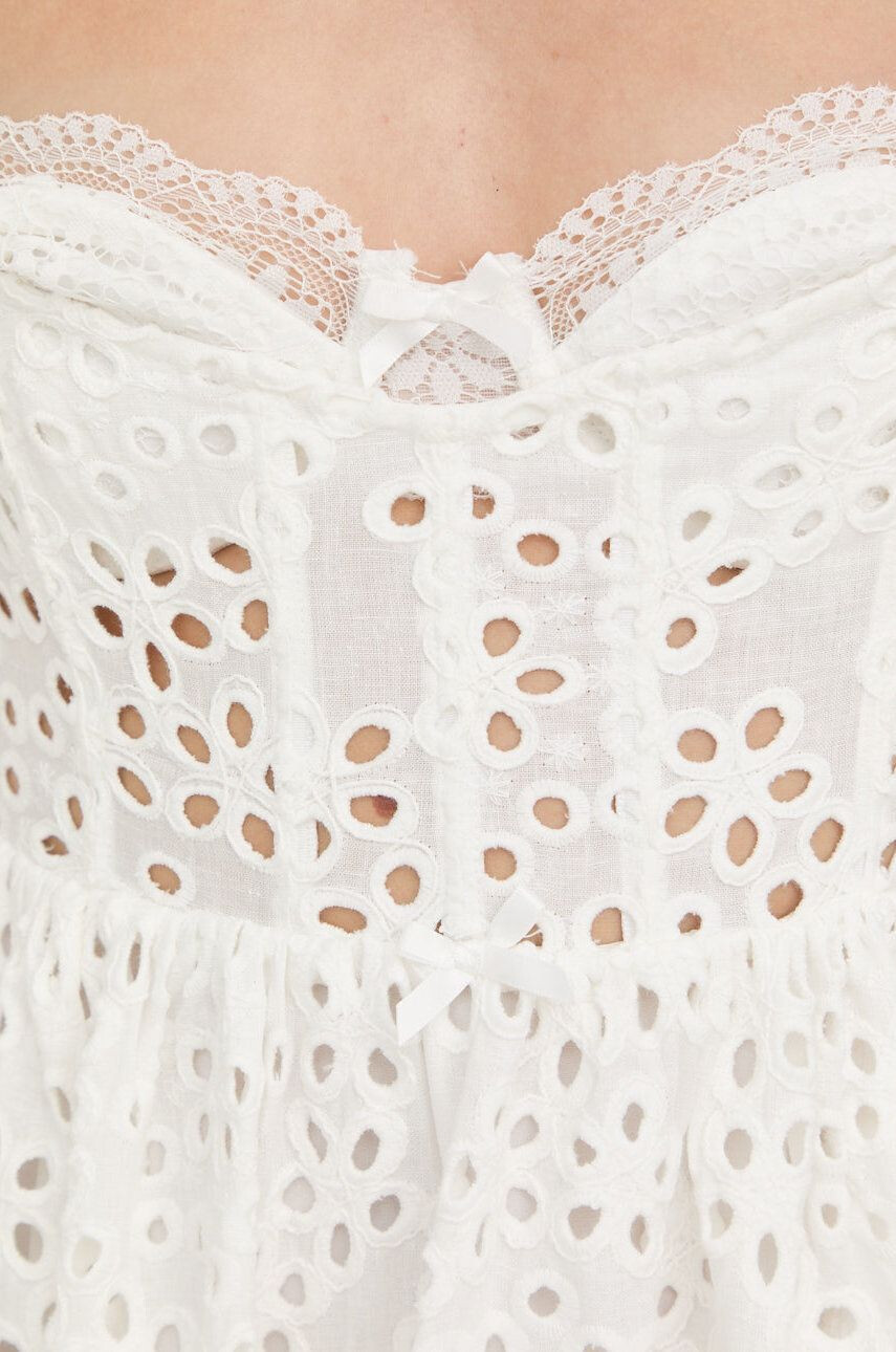 For Love & Lemons Lanena obleka - Pepit.si