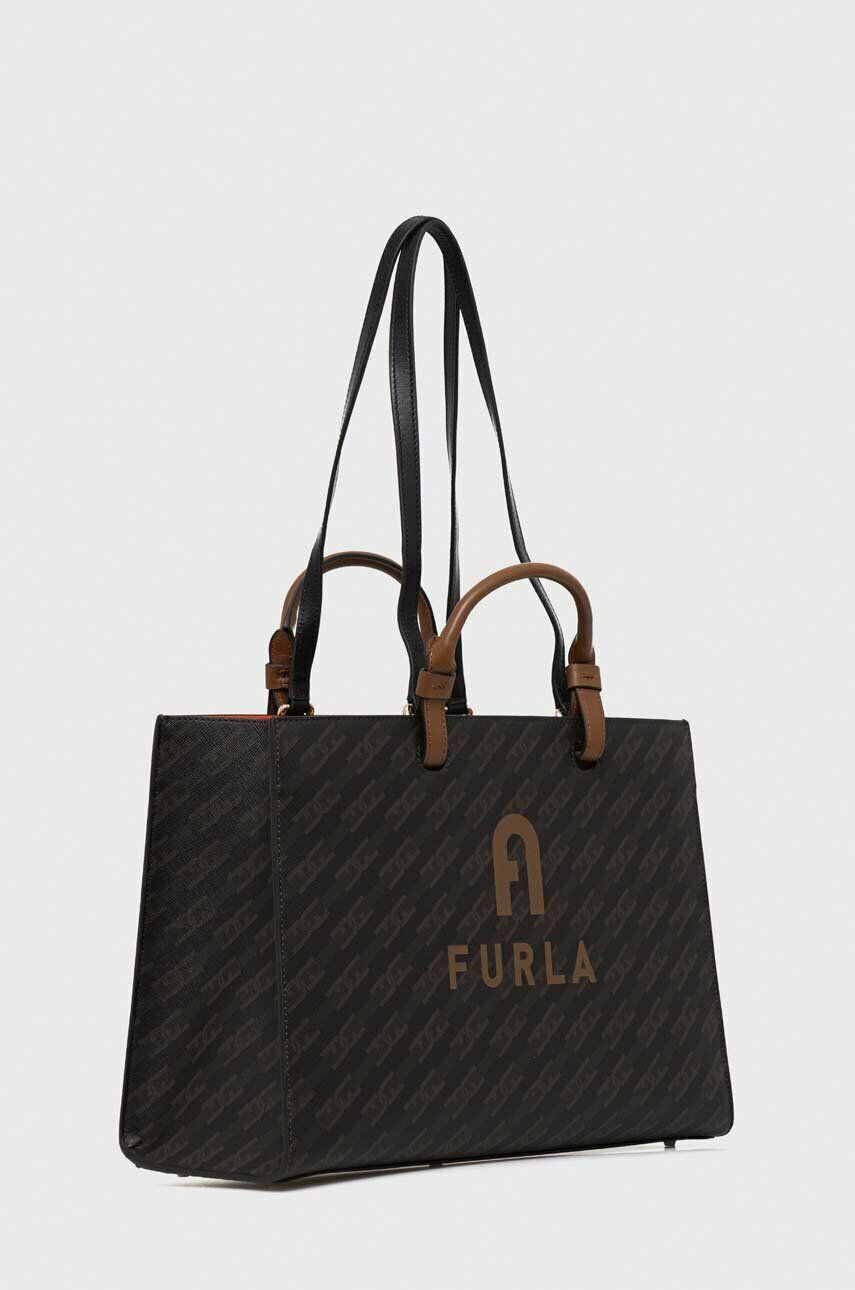 Furla Torbica rjava barva - Pepit.si