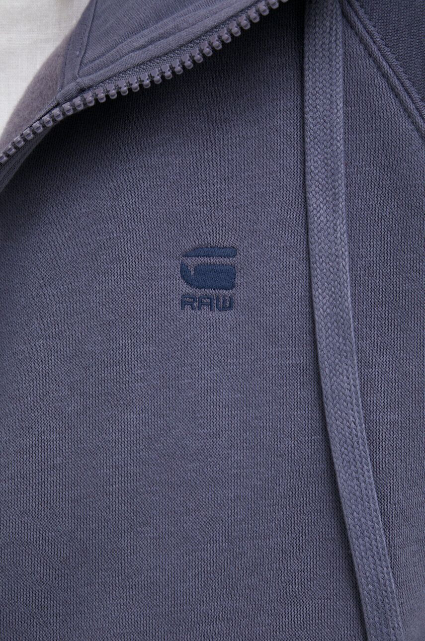 G-Star Raw Bluza ženska vijolična barva s kapuco - Pepit.si