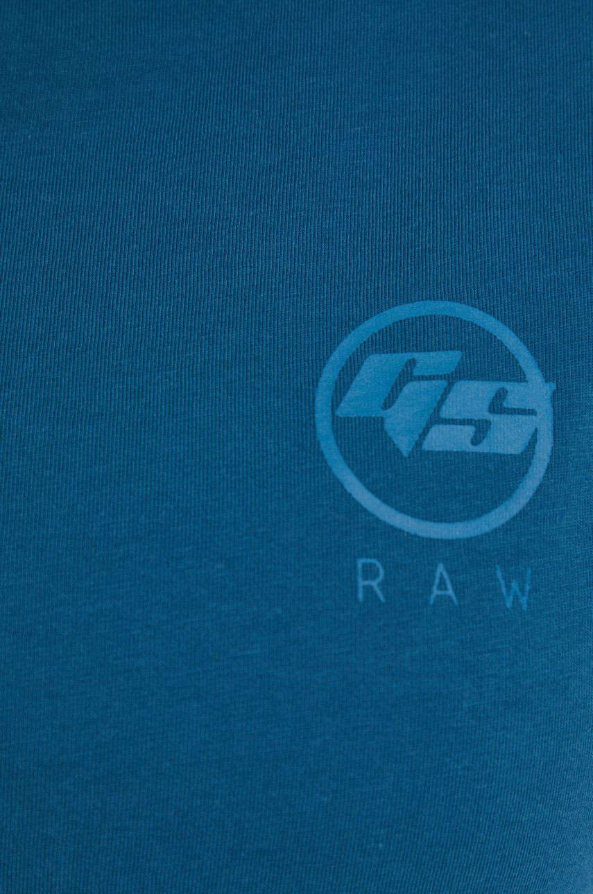 G-Star Raw Bombažen t-shirt turkizna barva - Pepit.si