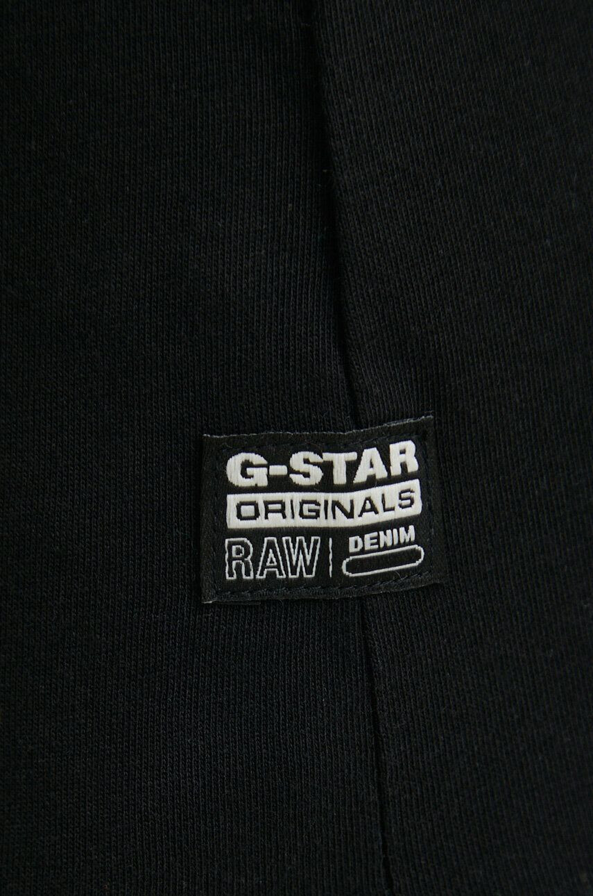 G-Star Raw Bombažna kratka majica črna barva - Pepit.si