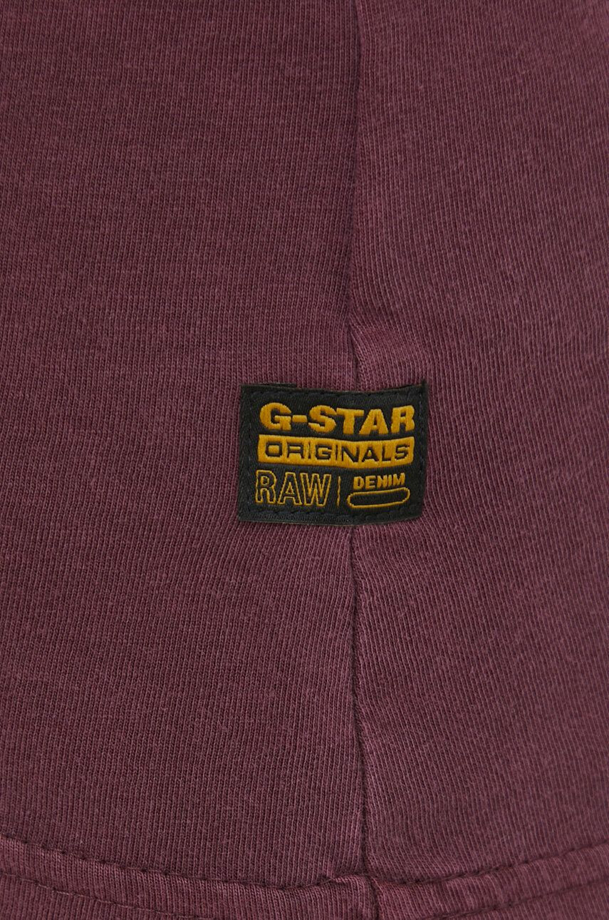 G-Star Raw Bombažna kratka majica oranžna barva - Pepit.si