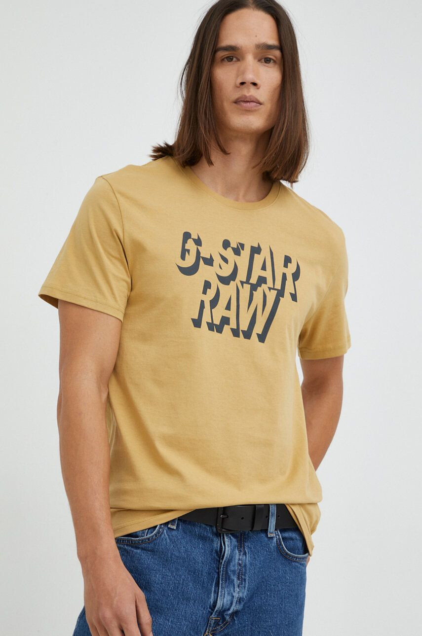 G-Star Raw Bombažna kratka majica - Pepit.si