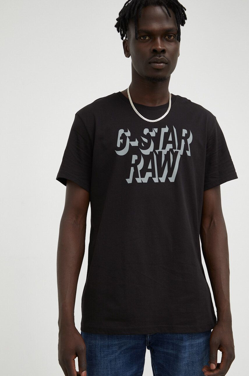 G-Star Raw Bombažna kratka majica - Pepit.si