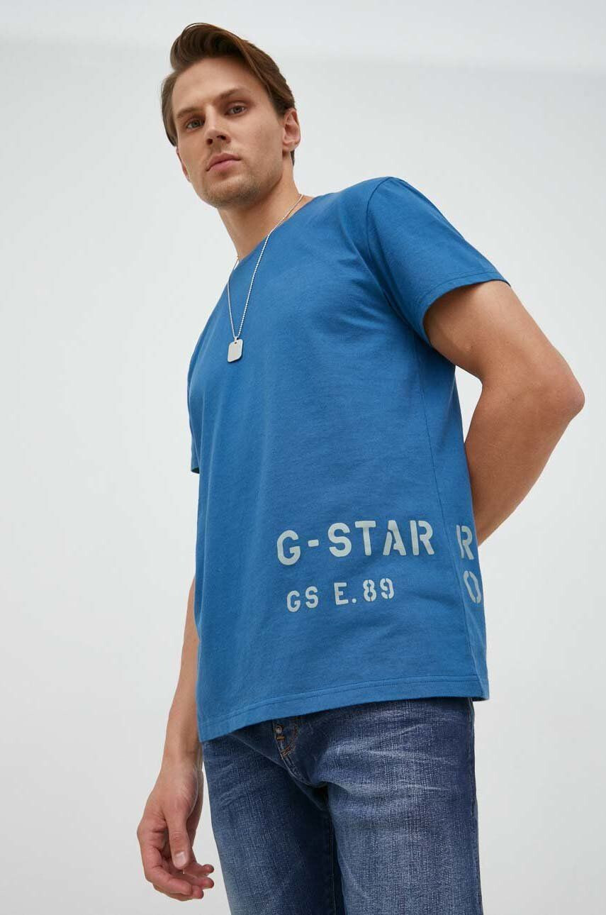 G-Star Raw Bombažna kratka majica - Pepit.si