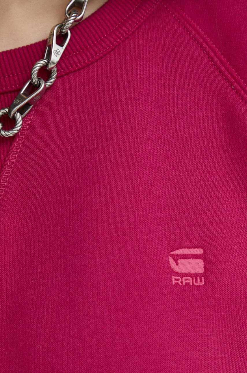 G-Star Raw Pulover ženski roza barva - Pepit.si