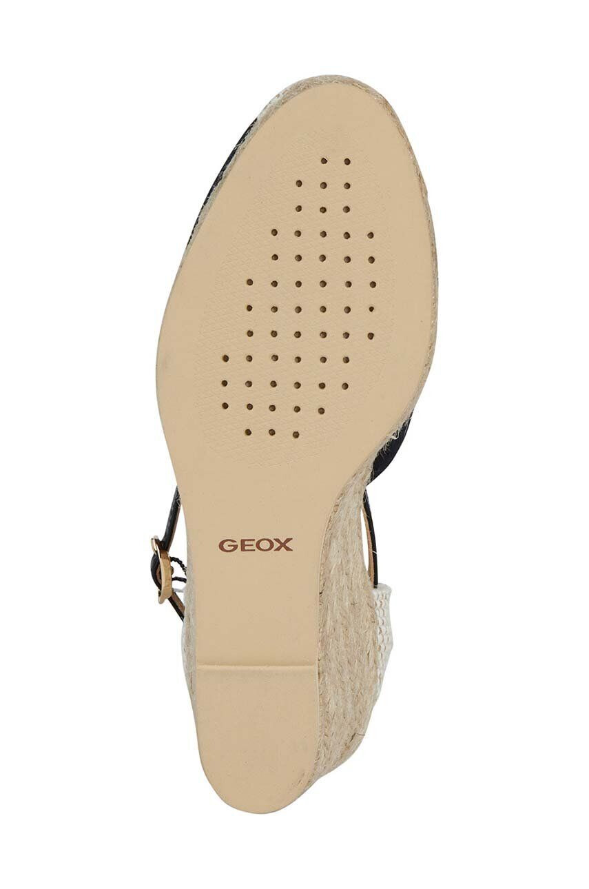 Geox Espadrile D GELSA črna barva D35TPA 00010 C9999 - Pepit.si