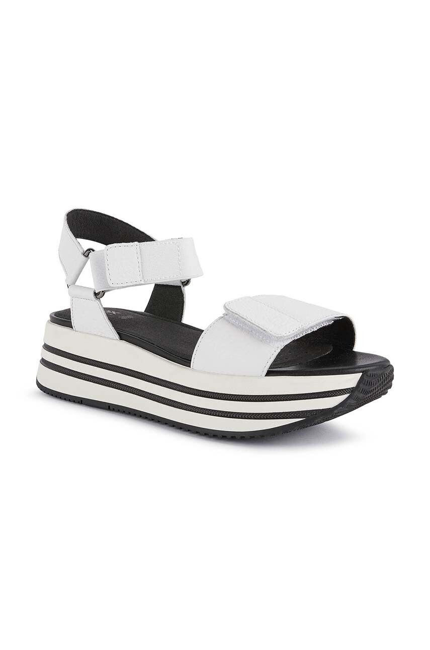 Geox Sandali D SANDAL KENCY ženski bela barva D25RSA 00046 C1000 - Pepit.si